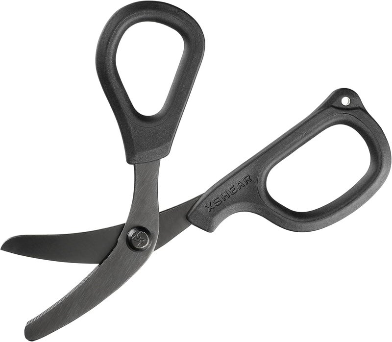 Xshear Mini 6" Trauma and Nurse's Shear. Razor sharp and compact scissors, perfect for EMTs, doctors, ICU, wound care and bandages (All Black) - Image 3